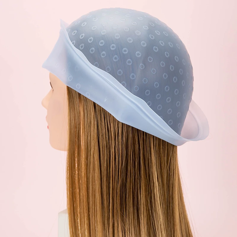 Hair Dye Cap with Holes Hair Salon Tools Hair Salon Hairdressing Dyeing Staining Tools Highlighting Caps with Hooks