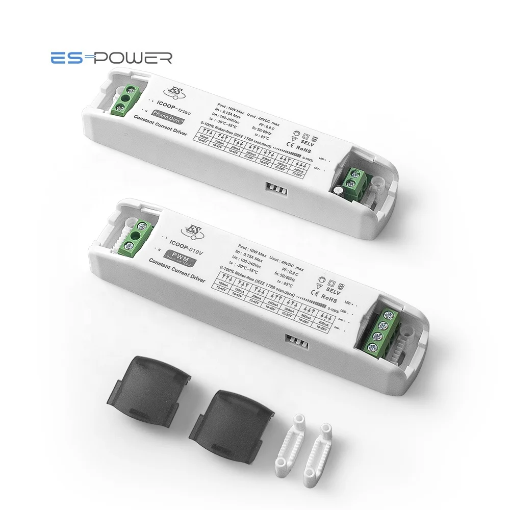 10W 10-48Vdc multiple output current 100mA 150mA 200mA 250mA 300mA 350mA 400mA Triac ELV Depth-dim adjustable LED driver