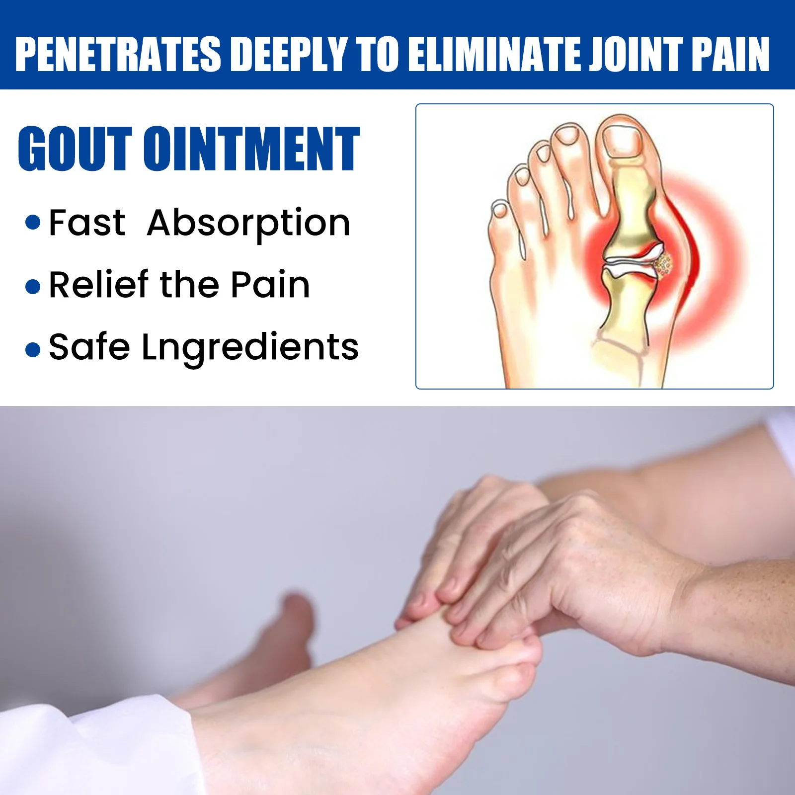 South Moon Gout care cream Relieve finger joint knee numbness swelling joint JSKY care cream