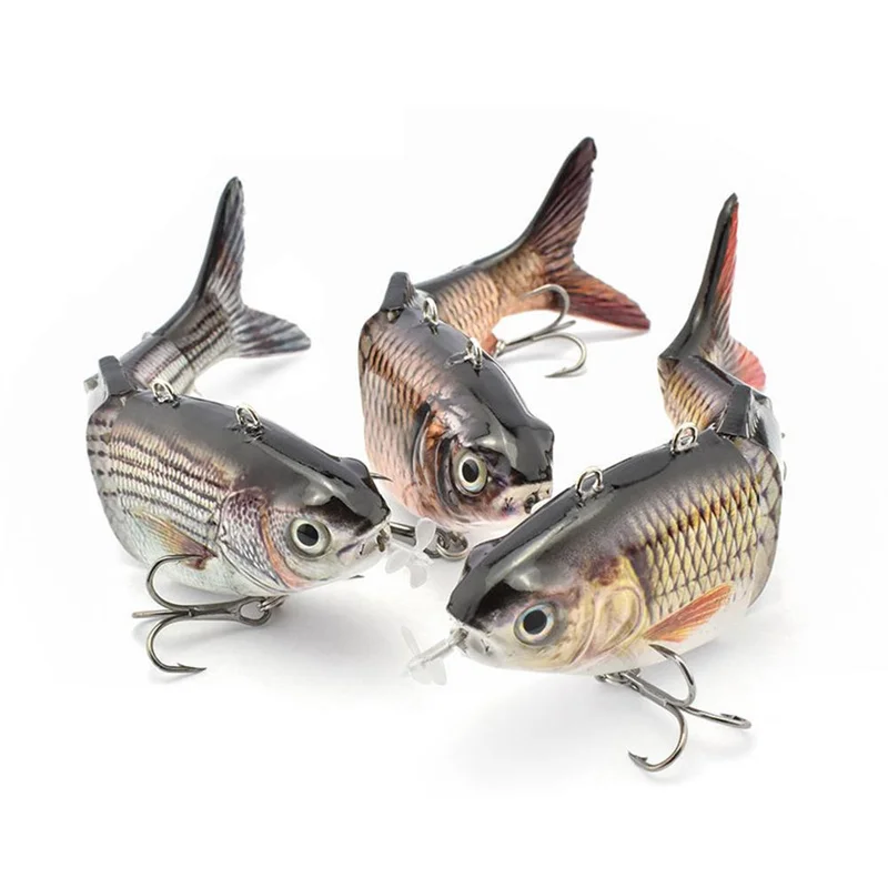 Robotic Fishing Lure USB Rechargeable Self Swimming  Smart Lures Automatic Electronic Fish Multi joint Bait Handy
