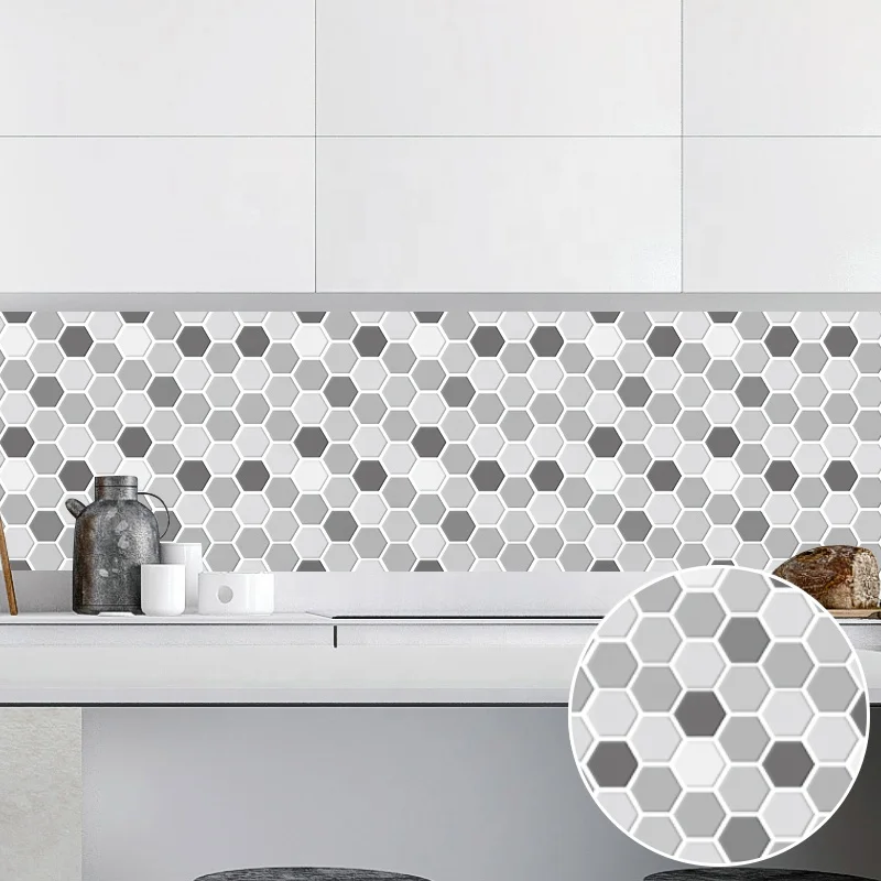 Epoxy Brick Wallpaper Decoration Waterproof Self Adhesive Kitchen 3d Wall Tile Sticker for Home Decoration