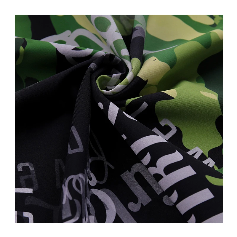 digital printing nylon spandex baby print knitted fabric swimwear fabric