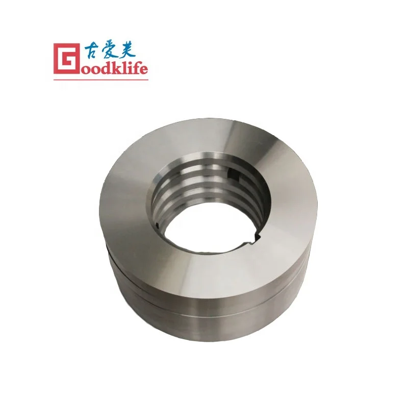 Metallurgical slitting blades for metal processing plant