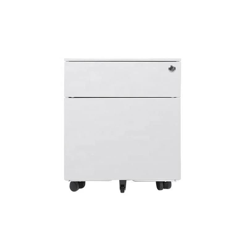 Индивидуальные стальные шкафы для хранения документов с 2 ящиками передвижные боковые металлические офисный шкафчик