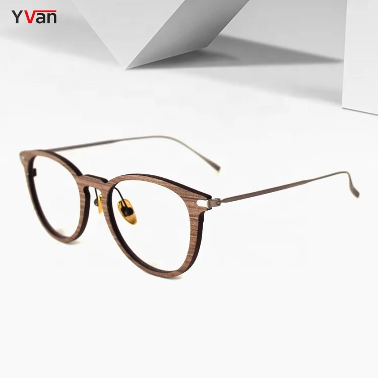 Carbon Fiber Wood Eyewear Optical Frames Designer Fashion Eye Glasses For Men And Women Men Reading Vintage Eyeglasses Retro