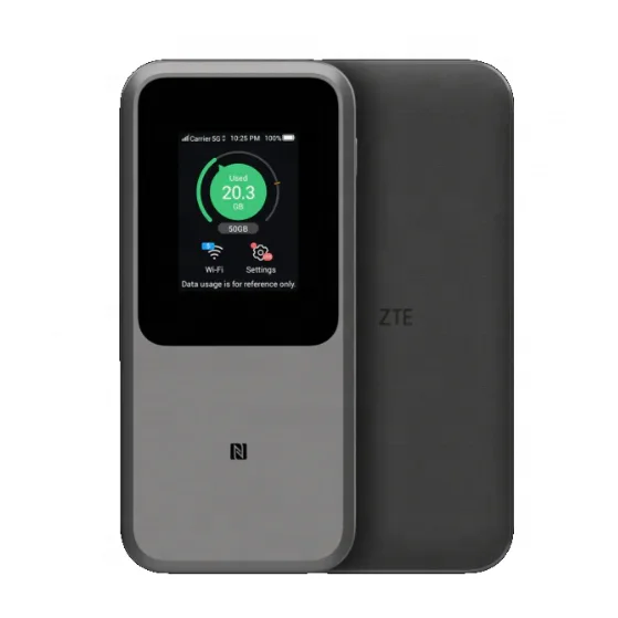 ZTE MU5120 5G WIFI Portable Hotspot (5G 2.7Gbps 64WIFI Share 10000mAH-16hr) WIFI 6 AX3600 / ZTE MU5120 5G WIFI Portable Hotspot