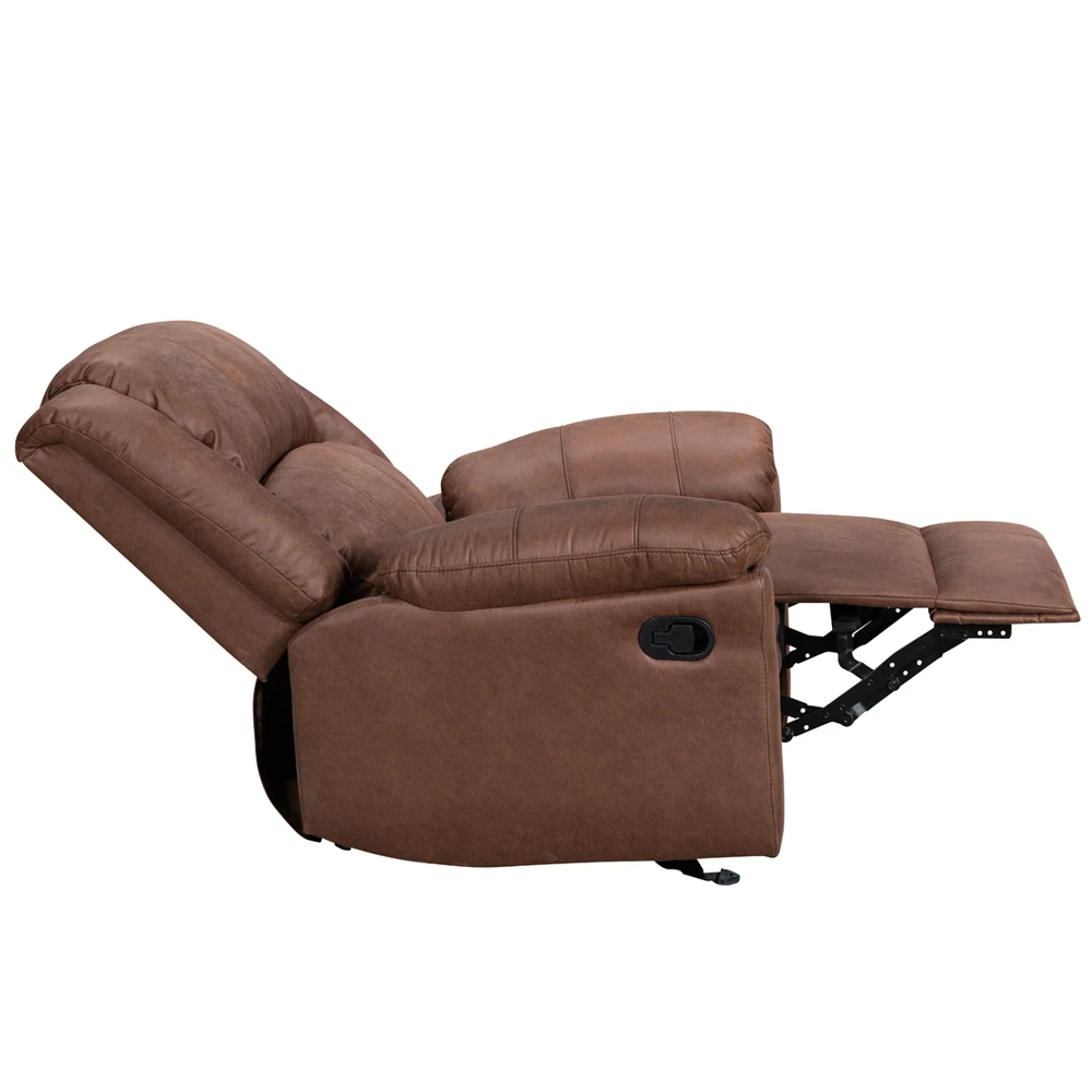 Velvet Fabric Lazy Rocker Recliner Chair Home Furniture Wood Modern Living Room Sofa Sectional Sofa Hotel American Style CN;ZHE