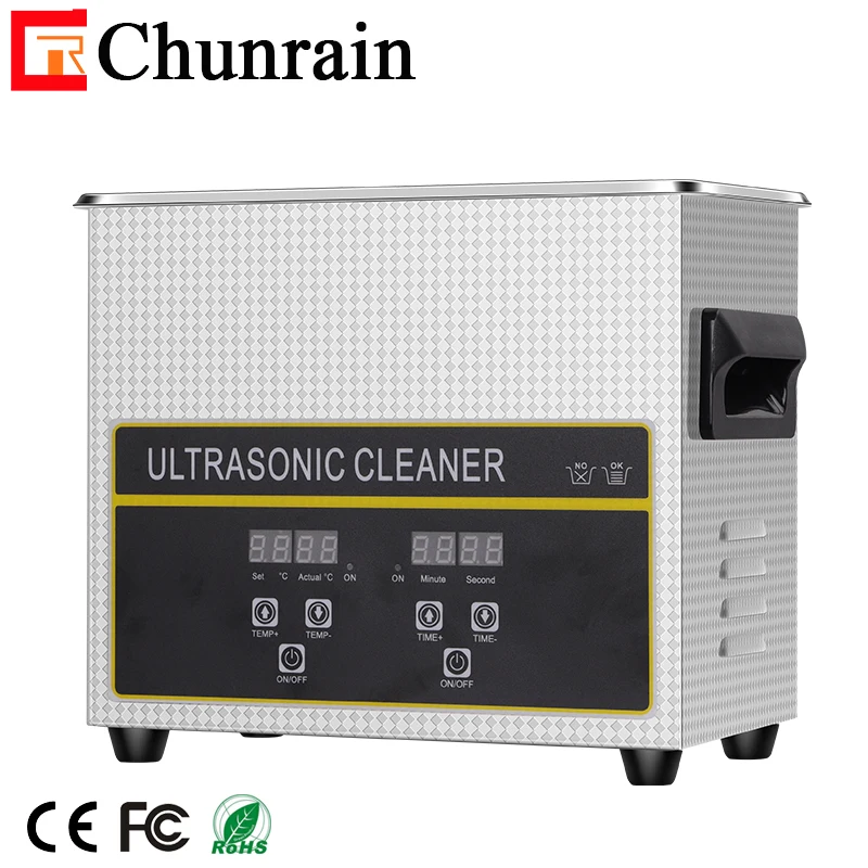 Desktop Digital Ultrasonic cleaner with heater degas and semiwave for dental lab CR-020S 3.2L 120W