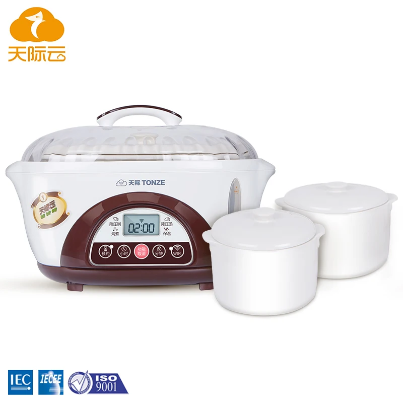 Hot Products Microcomputer White Electric Ceramic Stew Pot Multifunction Slow Cooker