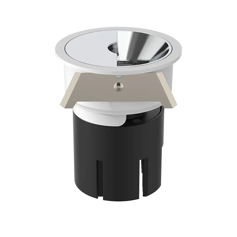 Direct factory Chrome Reflector Polarized Wall Washer Spotlight 7W/12W/20W Spot Light Ceiling Lamp COB Recessed LED Downlight