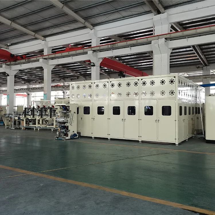 Automatic production line pocket tissue embossing folding packing handkerchief paper products machine