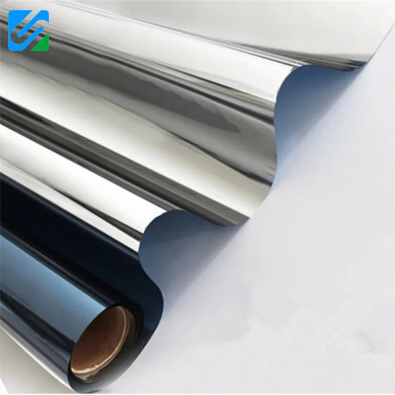 0%vlt super dark black out window building film uv vebetian blind decorative film for building