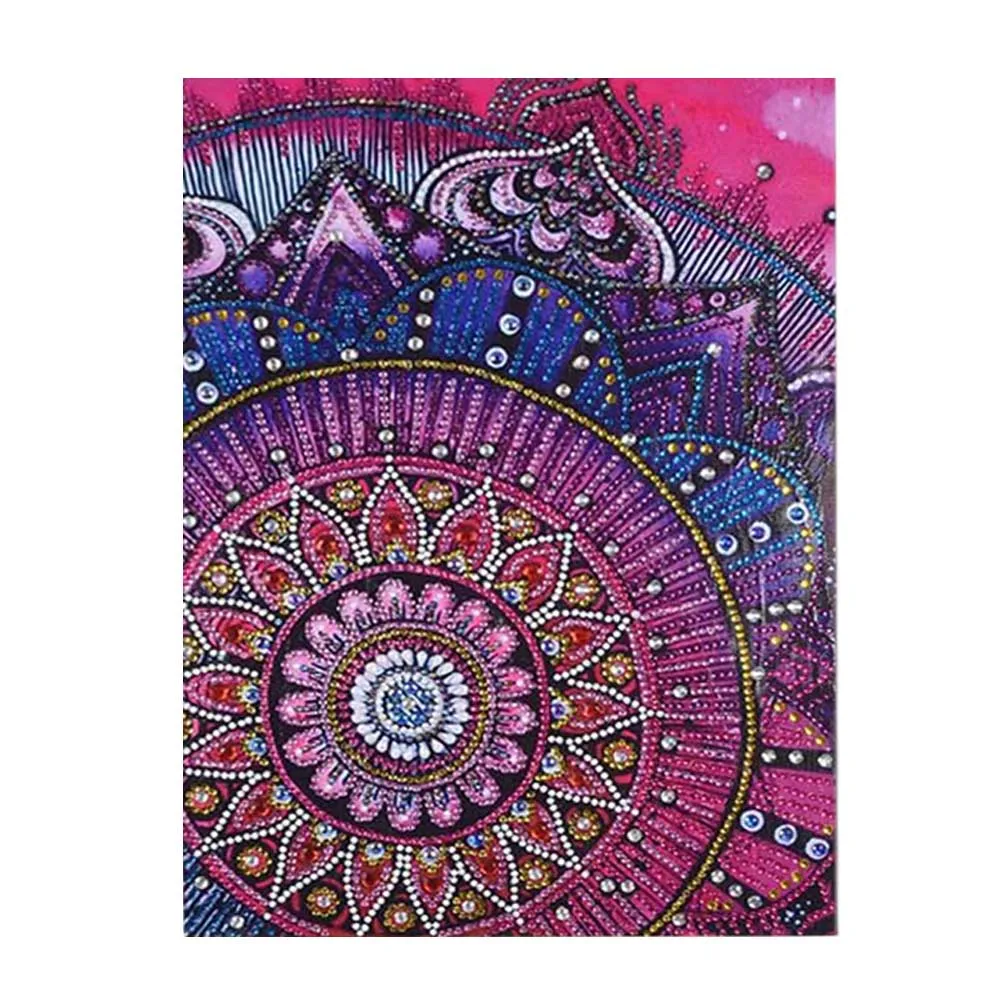 
 Partial Drill Adult Flower Rhinestone Include Glue Tray Diamond Painting  