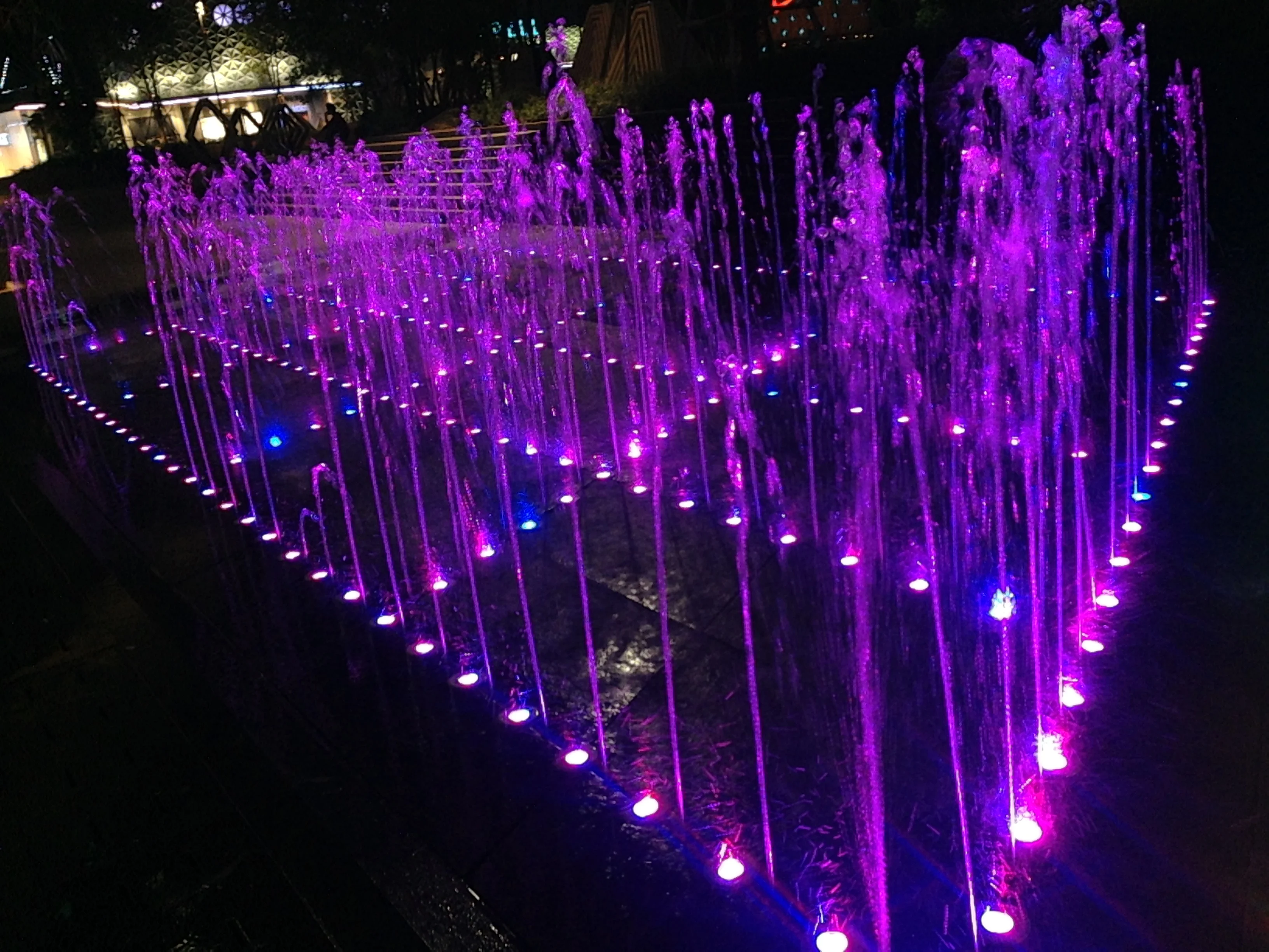 DMX Control Dry Deck Jet Nozzle color changing 36w led fountain light