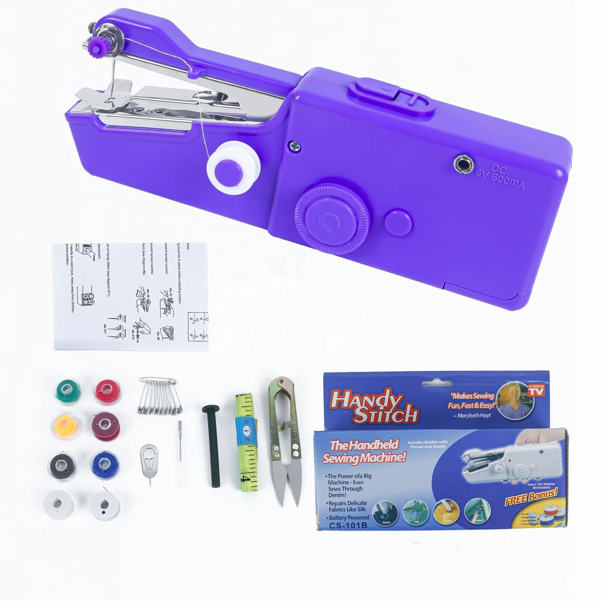 Best-selling Handheld Portable Electric Sewing Machine Mini Sewing Machine Handy Stitch Household Accessories