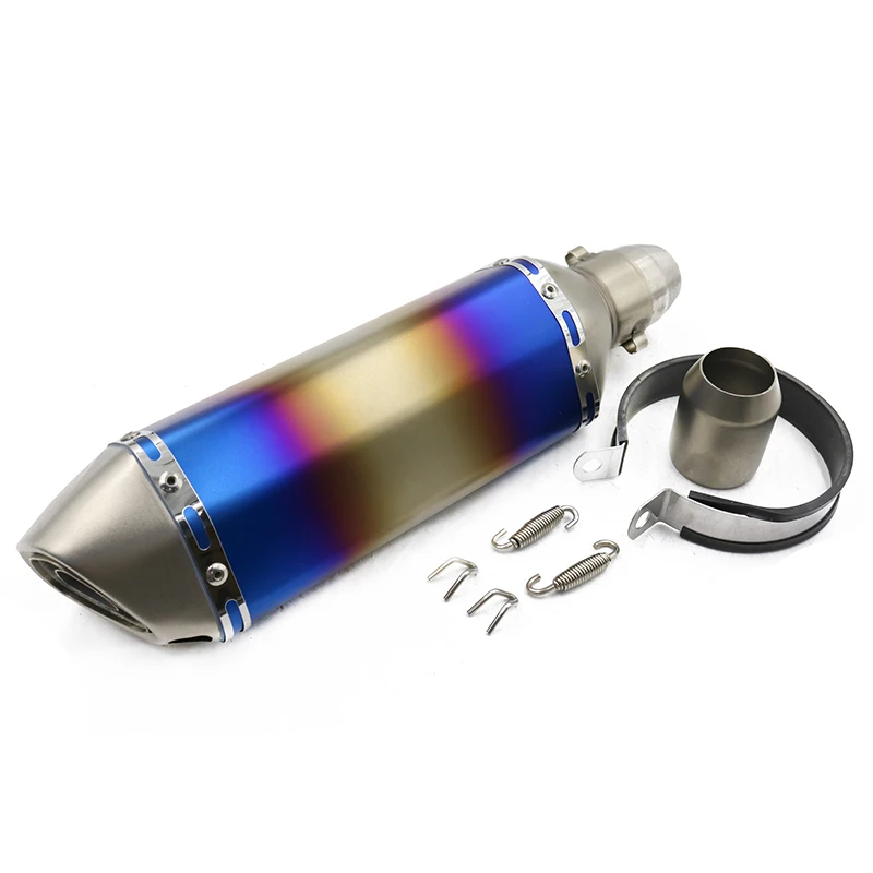 Chinese Motorcycle exhaust flexible pipe Slip on Exhaust 51mm Performance titanium amg gts exhaust pipe