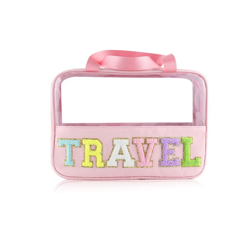 Custom clear toiletry bag travel wash bag cosmetic bags cases waterproof