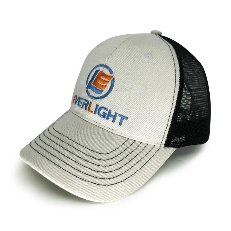 Новый дизайн, белые спортивные Ретро-кепки тракера, 6 панелей, кепки с застежкой, сетчатая шляпа с вышивкой everlight