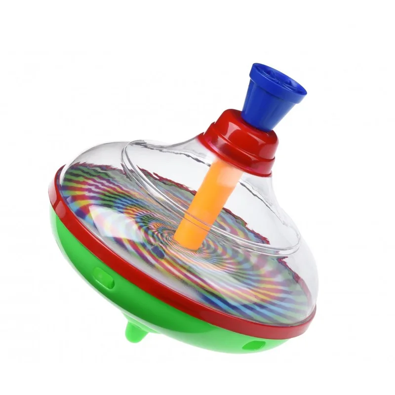 Various Styles Of Packaging Plastic Classic Hand Pressure Gyro Nostalgic Cool Pattern Spinning Top Toy Educational Toys For Kids
