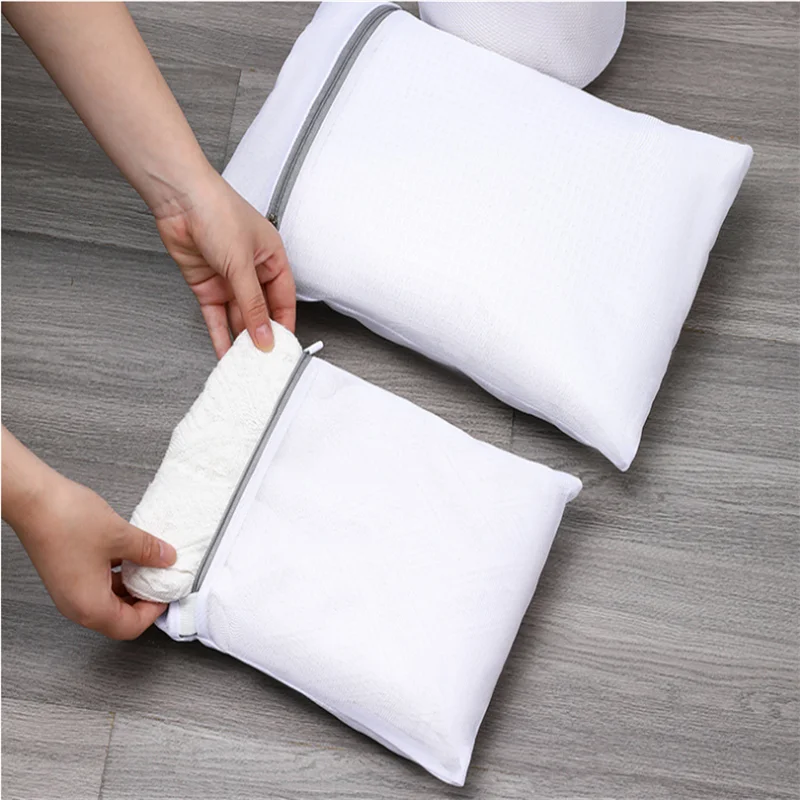 mesh fabric for Custom Wash Bag Laundry Machine Lingerie Bag with Logo Mesh laundry bag