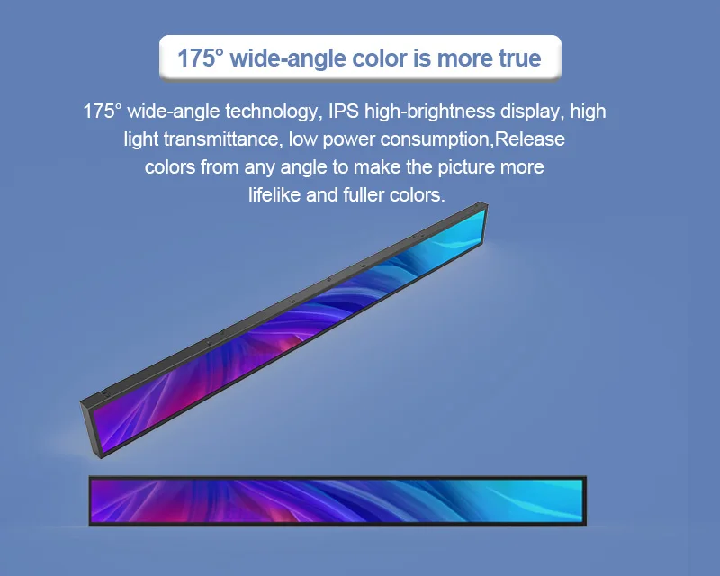 Supermarket Shelf Label Bar 23.1 Inch Tft Lcd Monitor Lcd Shelf