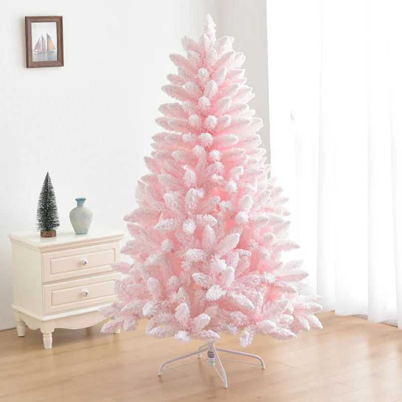 New Luxury Encryption Christmas Tree Large PE Simulation Tree Pink blue macaroon snow tree luminous Christmas