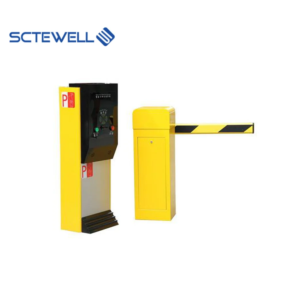 RFID card ticket dispenser security smart auto car parking system factory best sale parking barrier gate system with boom gate