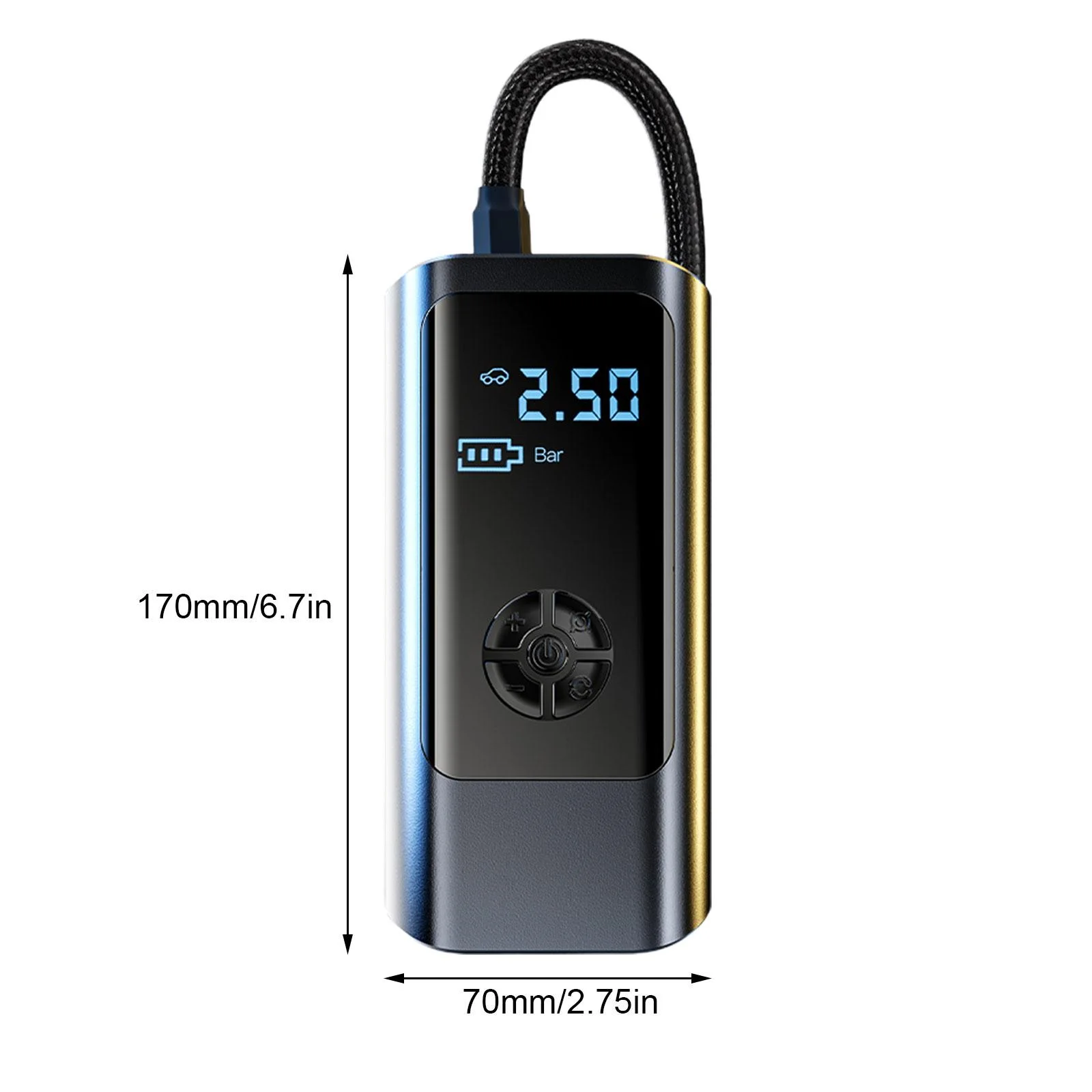 Automatic Rechargeable Electric Mini Digital Wireless Portable Cordless Tyre Inflator Car Air Pump Compressor Tire Inflators 12v