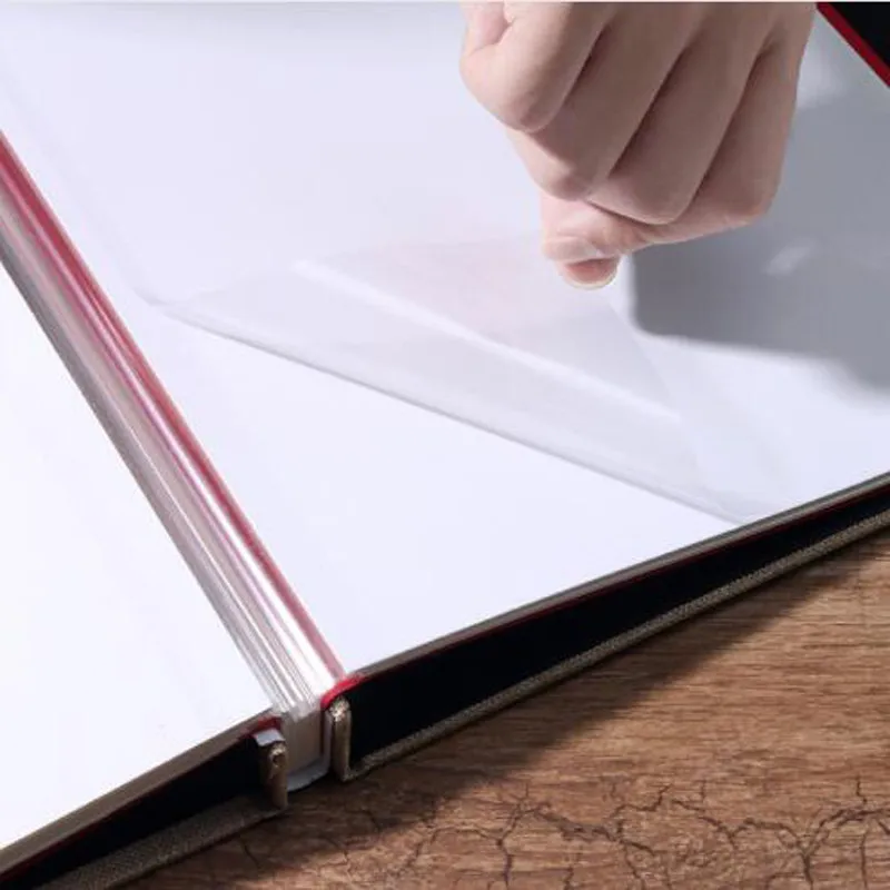 2022 Hot Sale Dropshipping 10 Inches Self Adhesive Coated Wedding Scrapbook Rustic Linen Photo Albums