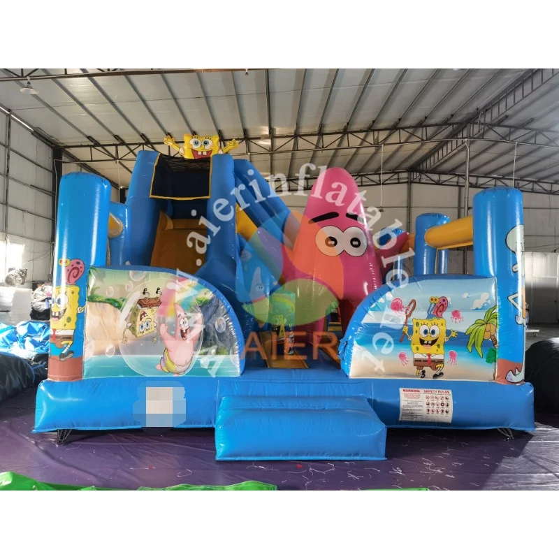 Новый дизайн надувной spongebob funland funcy парк развлечений для продажи