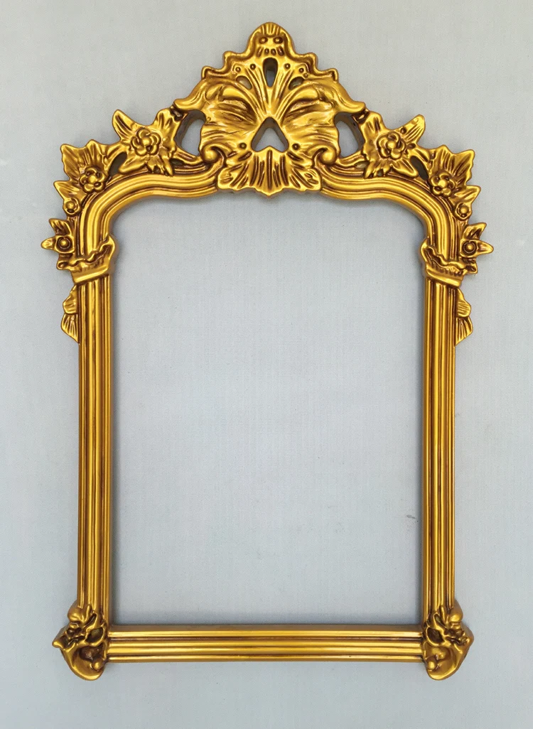 fancy handmade photo frames gold wall hanging mirror frame