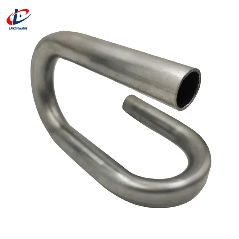 Custom processing of large diameter stainless steel hollow bends 304 Stainless Mandrel Bend Exhaust Tubing Pipe Turbo Header
