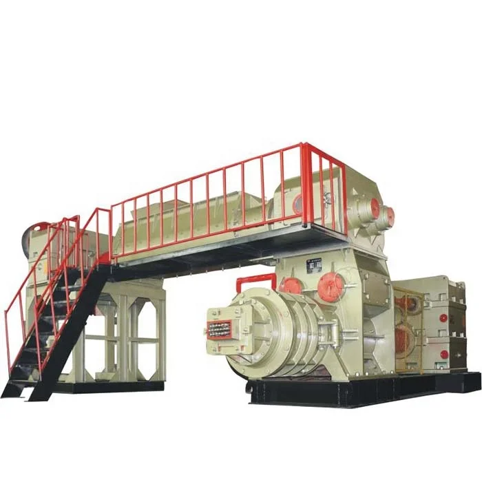 Full automatic combined double stage Vacuum extruder series JKY75/55-4.0 clay brick  making machine