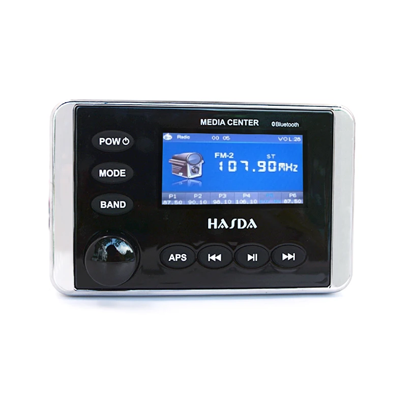 Морская стереосистема, Аудио Видео плеер FM/AM с Bl-ue-tooth потоковая передача, для яхты, лодки, UTV, ATV, Power Sport, спа