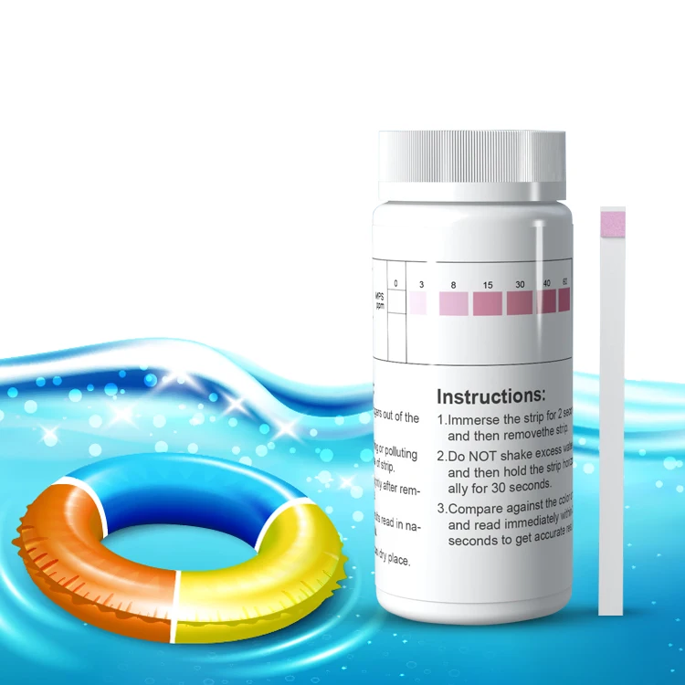 High accuracy of swimming pool/hot tub/bath tub container chemical test kits water test strips MPS test kits