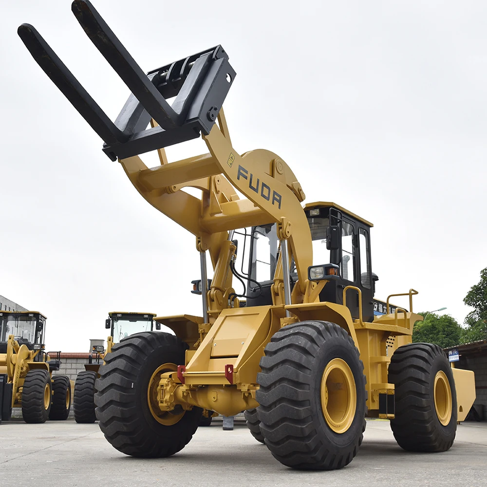 FUDA 18 Ton Loader - 18t Marble Granite Quarry Stone Wheel Chains Block Handler