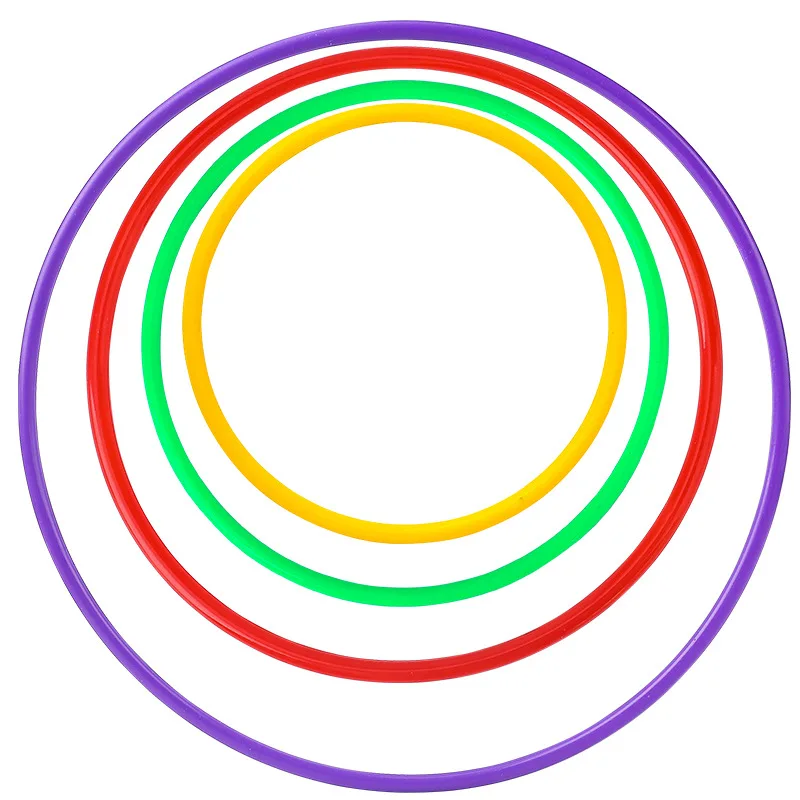 Wholesale Outdoor Multicolor Plastic Hoop Toys Plastic Ring Throwing Circle Game