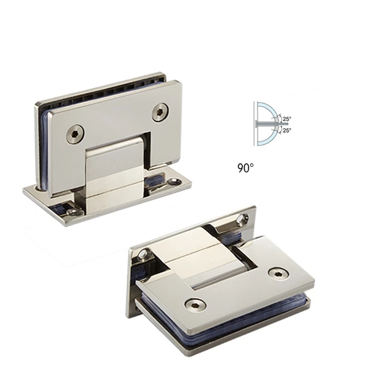Popular 304 Stainless Steel Glass Door Hinge Glass Holder Bathroom Glass Door Clamp for Shower Room