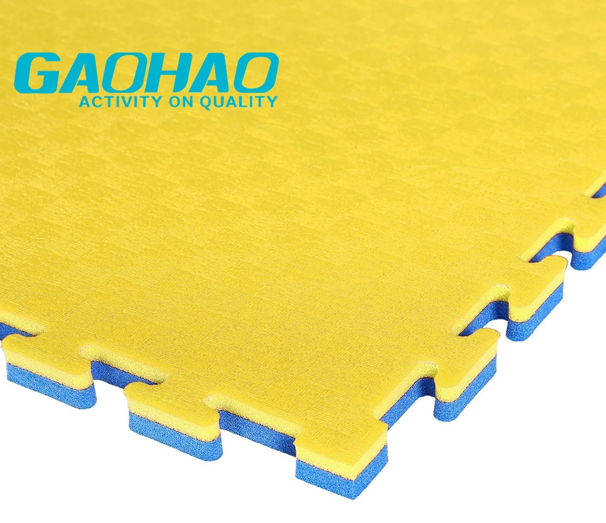 GAOHAO sports mats gymnastic fitness exercise foam non-slip high hardness eva rubber tatami judo gym mat