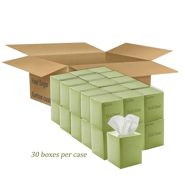 Good Quality Logo Custom Cute cube Tissue Paper For Business, Spa, Office, School, Car with factory direct sale price