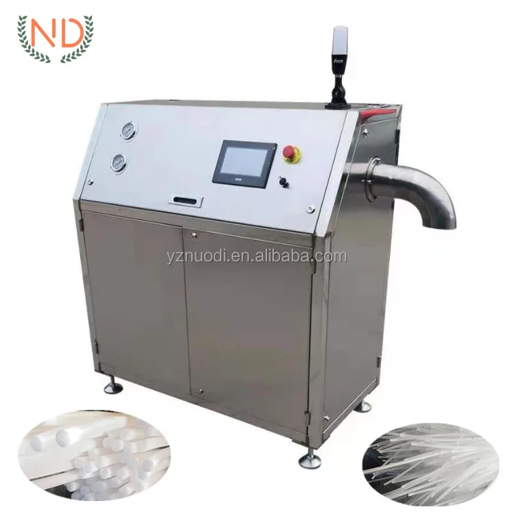 automatic dry ice pelletizer cube maker machine co2 dry ice block pelleting making machine