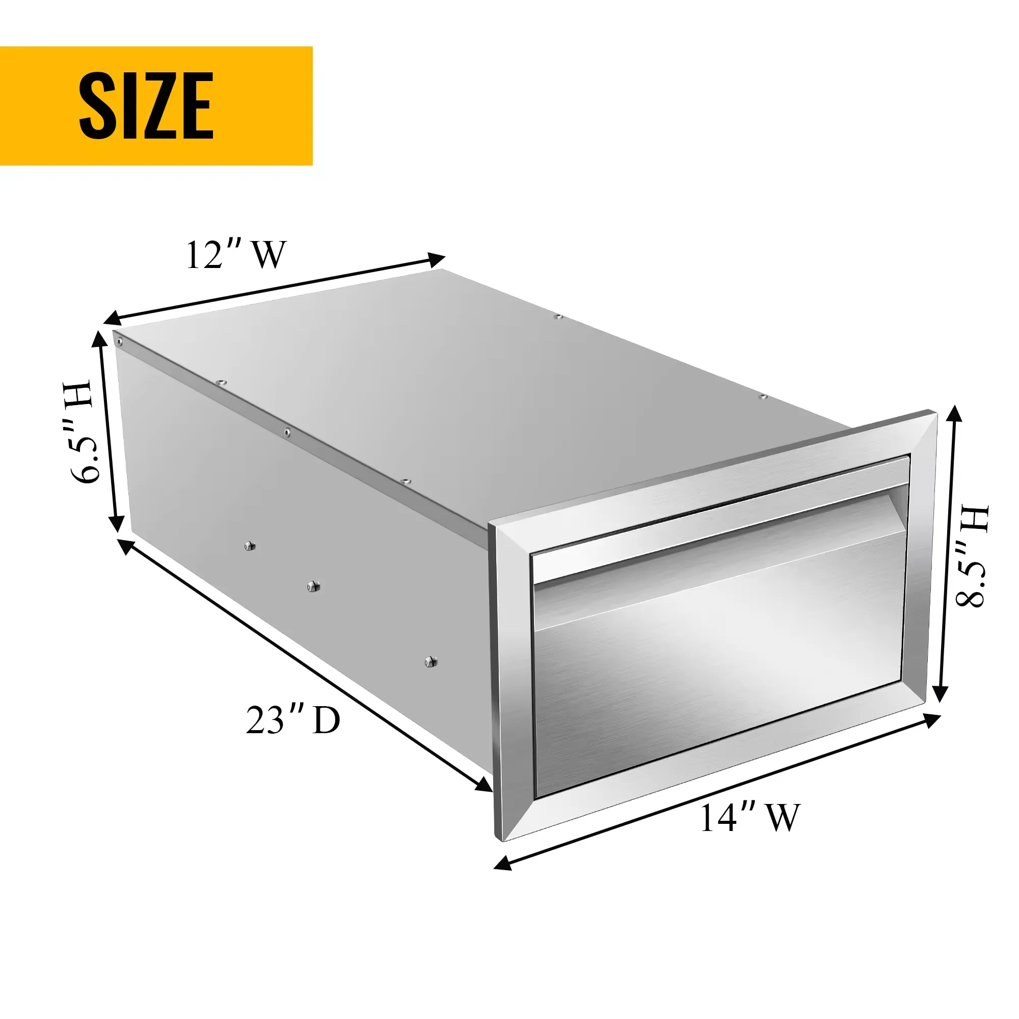 Outdoor Kitchen Stainless Steel Outdoor Bbq Kitchen Drawer Channel Single Drawer With Drawers for Kitchens