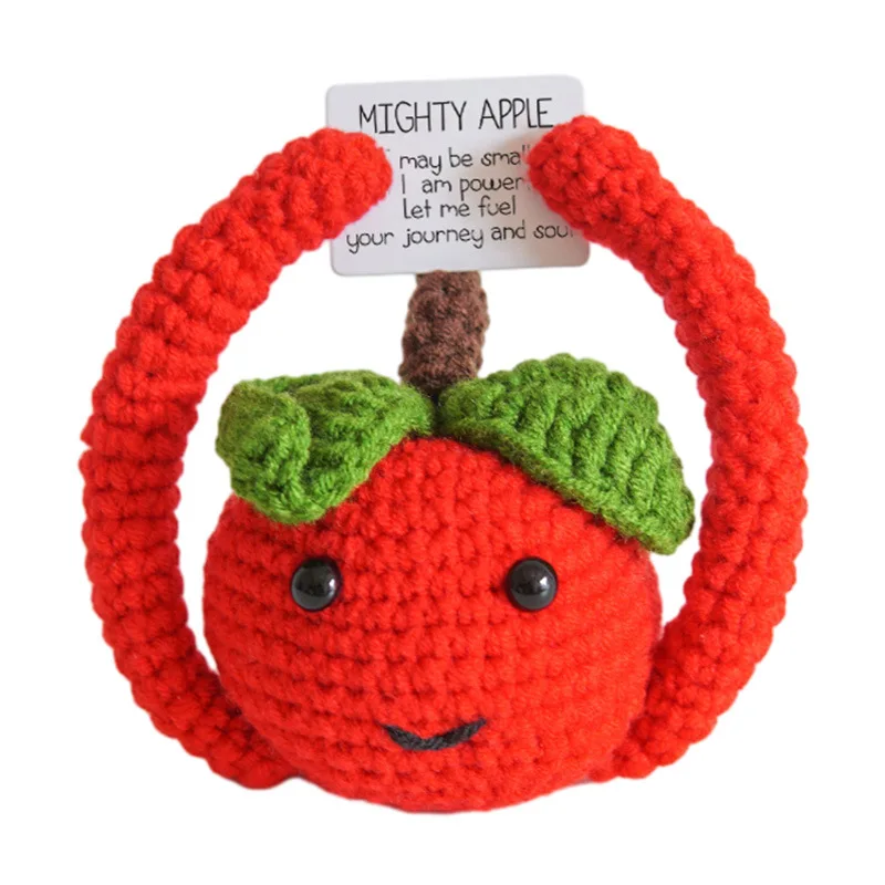 Handmade Emotional Support Pickled  Potato Cucumber Gift  Handwoven Christmas Knitting Crochet Positive Life Doll Ornament Gift