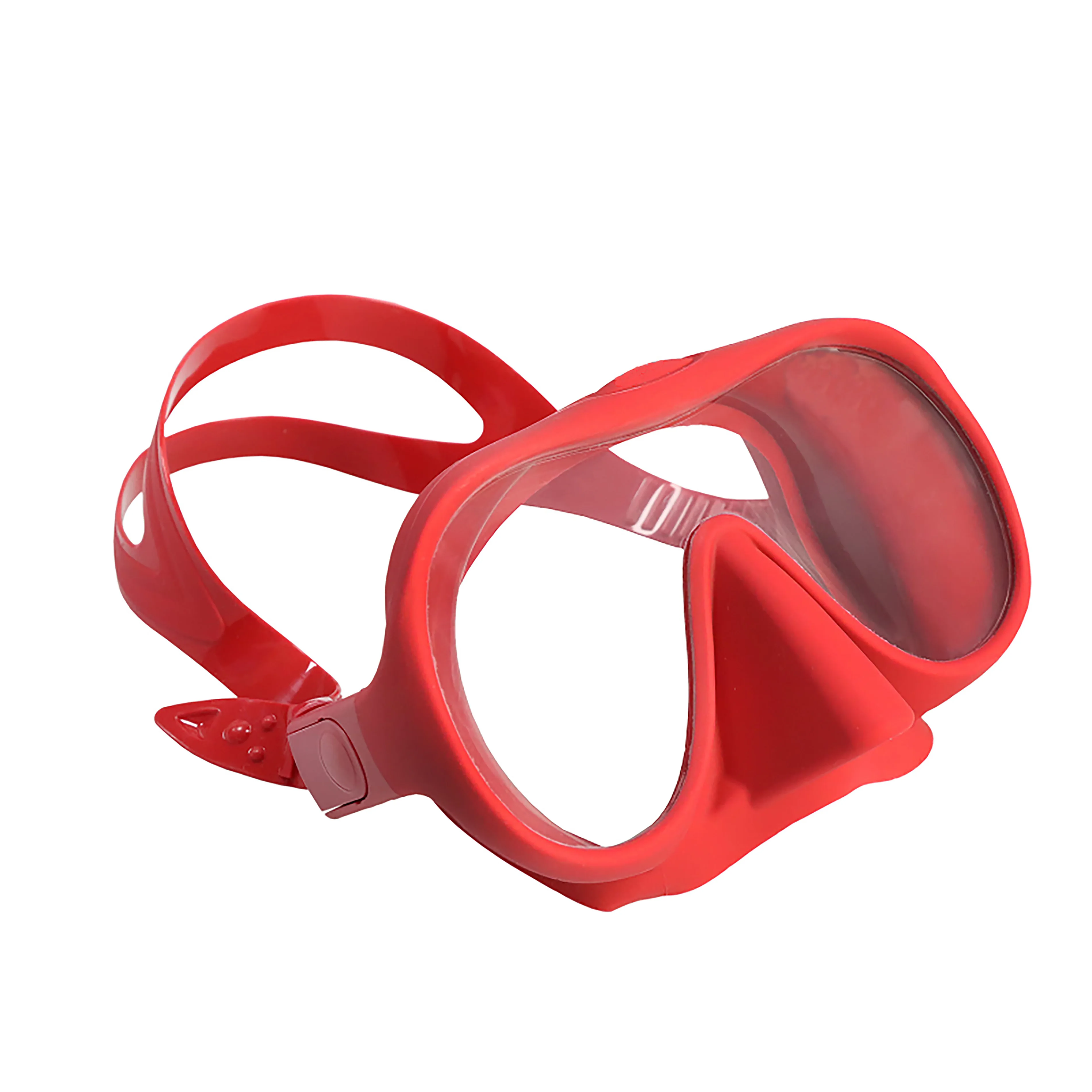 Scuba Diving Half Face Mask Custom LOGO Full Silicone Tempered Glass Adult Low Volume