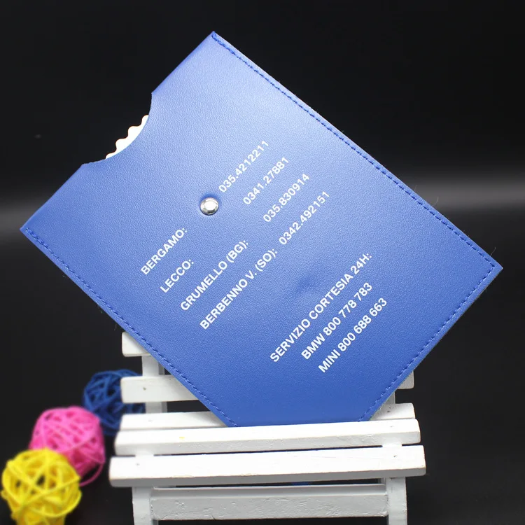 Wholesale Cheap Custom Logo Printed Parking Disc PU Leather Clock Time Display Blue Automatic Parking Disk Parking Meter