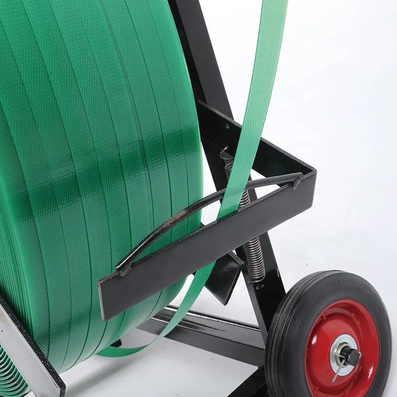 Steel Material Hand Strapping Dispenser Cart for plastic PP strap