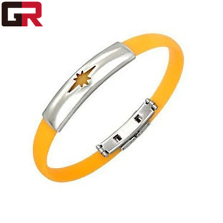 Custom Womens Leather Wristband Gifts Recessed Logo Multi Color Mens Stainless Steel Bracelet