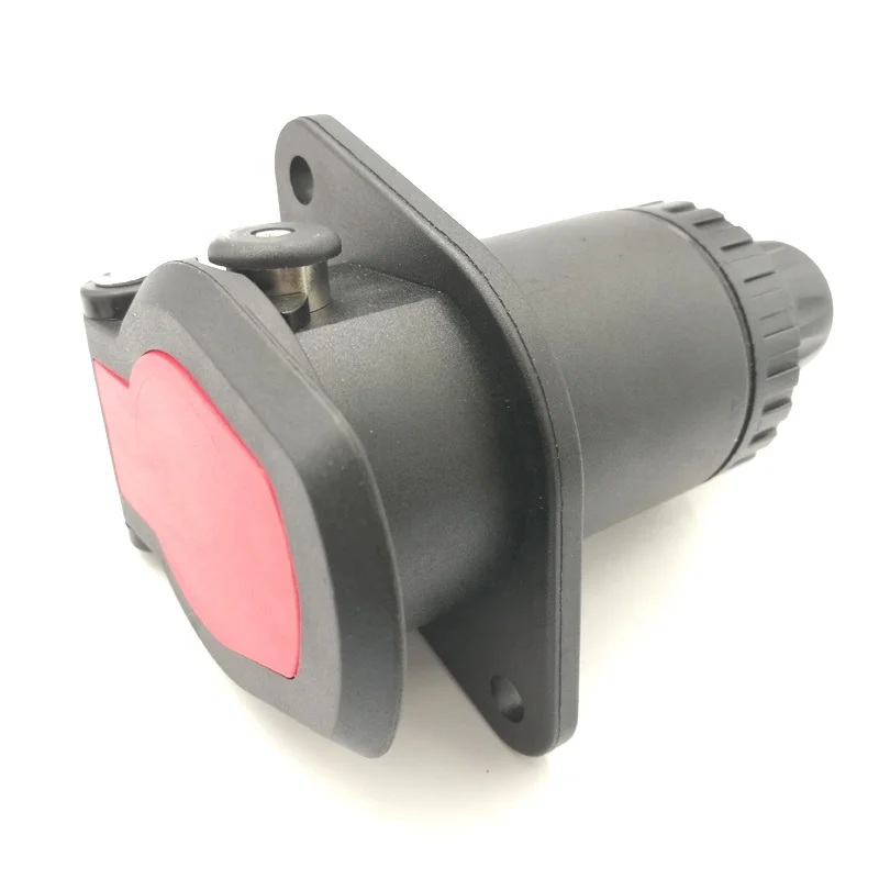 24V  5Pin pole ABS Euro socket box Trailer Socket EBS 7 pin trailer socket