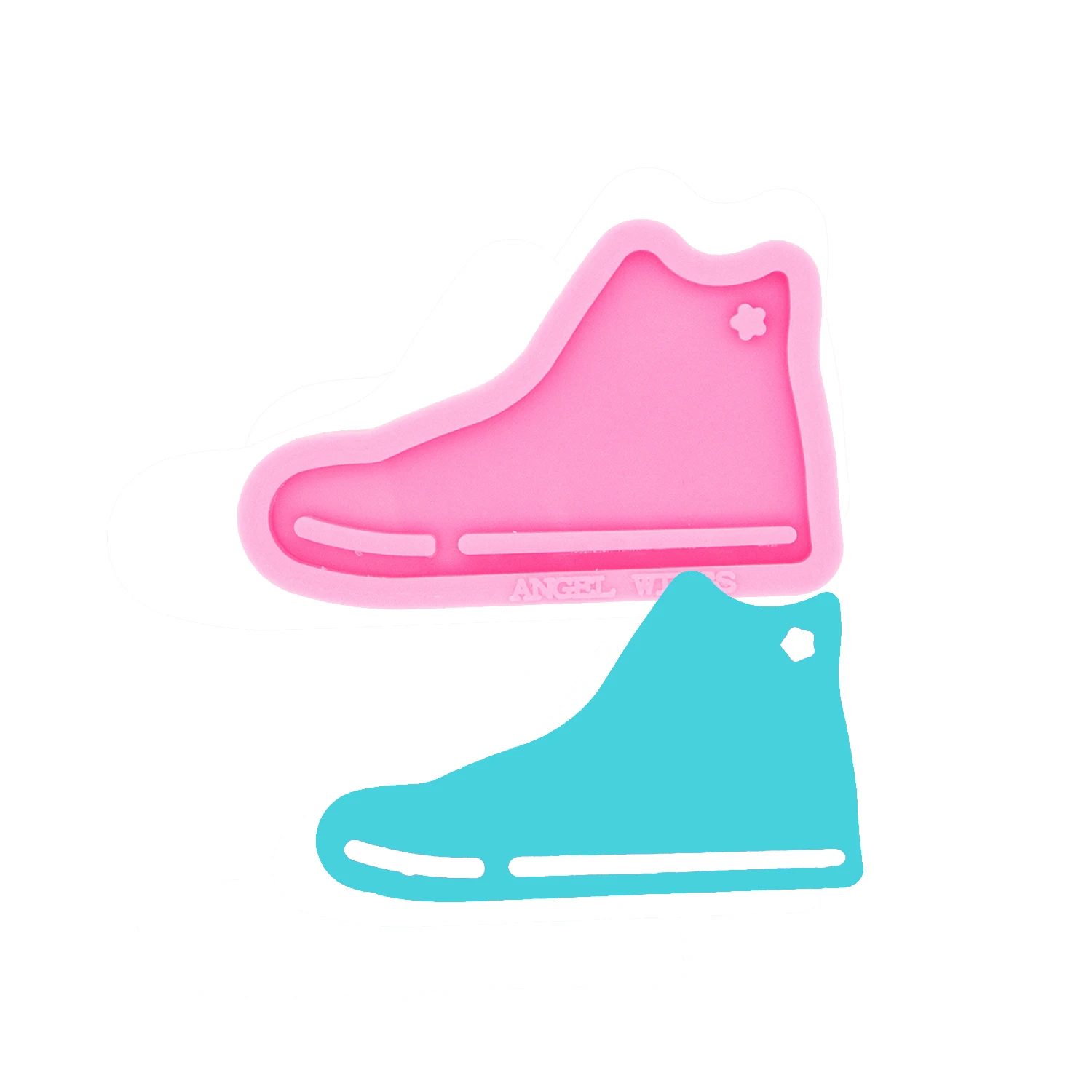 S1065 shiny sport shoes resin silicone keychain mold