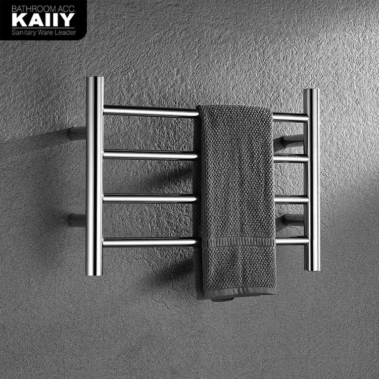 KAIIY Heated Towel Rail Hotel Bathroom Towel Rack Dryer Intelligent Free Standing Electric Towel Rack